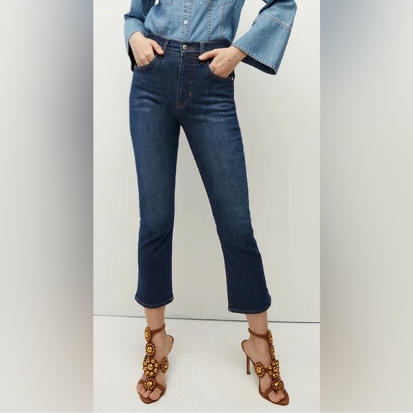 Veronica Beard Carly Kick Flare High Rise jeans EUC size 27 in Zion Wash - Picture 2 of 9